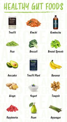 an image of healthy gut foods