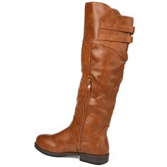 Wide Calf Boots, Wide Calf, A Magazine, Journee Collection, Calf Boots, Stacked Heel, Chestnut, High Boots, Knee High Boots