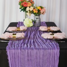 Premium Cheesecloth Table Runner 16FT x 25 - Victorian Lilac/Wisteria Cheesecloth Runner, Cheesecloth Table Runner, Narrow Table, Crystal Centerpieces, Farmhouse Aesthetic, Event Table, Cozy Farmhouse, Table Linen, Lush Greenery