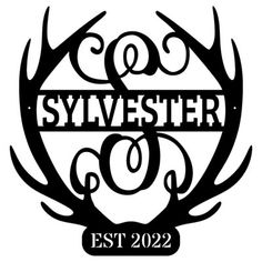 the logo for syvester and co, which is featured in black on white