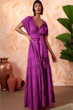 ERIKA PENA Adella Maxi Dress CURIO FAENA MIAMI Nature Structure, Rumba Dresses, Outfit Choices, Luxury Resort Wear, Cotton Voile Fabric, Voile Fabric, Dress Jewelry, Modern Bohemian, Effortless Chic