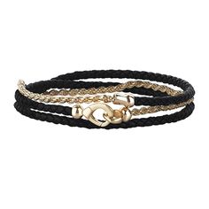 This rope chain and leather wrap bracelet is for the man with dynamic style. This expertly crafted charming look, features 14K solid gold rope chain and braided leather. This bracelet wraps around your wrist and secures with a fish-hook clasp. Perfect combination of gold and leather. Perfect for everyday use, alone or to combine with luxury watches. Solid Gold Jewelry  3 mm Premium Nappa Leather 14K solid gold 2.50 mm Rope Chain 14K solid gold unique fish hook clasp This design comes with Atolyestone's Iconic Gift Box. Custom Made: Dispatching 5-8 Business days Unique Fish, Expensive Jewelry Luxury, Solid Gold Bracelet, Anchor Bracelet, Gold Rope Chains, Jewelry Luxury, Skull Bracelet, Braided Leather Bracelet, Expensive Jewelry