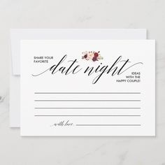 Date Night Card template, date night ideas, bridal shower, Advice, suggestion, Date Jar (TEF312_14)🎀#LoveStory #RomanticEncounters #HeartfeltConnections #DateNightIdeas #SoulmateSearch #FlirtyFridays #CandlelitDinners #StarryEyedMoments #LoveQuotes #DreamyDates #WhisperedPromises #AmourAdventures Zayn Malik Aesthetic, Dating Eddie Munson, Dating Videos, Non Negotiables, Dating Older Men, Advice Jar, Dating Yourself, Bridal Shower Advice Cards