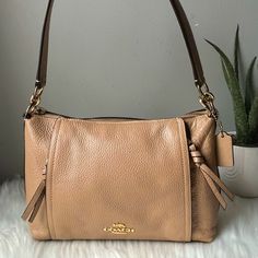 Reposhing This Item I Purchased From @Glossy_space. Loved It, But Ready To Rotate For Something New. Questions? Leave A Comment Below! Hobo Shoulder Bag, Bags Coach, Leather Hobo, Pebbled Leather, Coach Bags, Something New, Bag Lady, Shoulder Bag, Leather