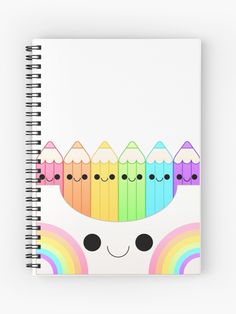 Portada de cuaderno 
De los colores del arcoiris Art For Notebooks, Highlight Art Drawing, Color Pencil Drawing Easy Cute, Front Notebook Design Ideas, Notebook Front Page Design, Cute Colorful Doodles, Decorate School Notebooks, Notebook Cover Design Drawing, Notebook Design Ideas Cover