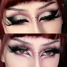 Inspired by necro_ghoul  #makeup #gothicmakeup #eyeliner #alternative #alternativemakeup Corporate Goth Makeup, Goth Graphic Liner, Gothic Eyeliner Ideas, Eyeliner Alternative, Gothic Eyeliner, Ghoul Makeup, Goth Eyeliner, New Year's Makeup, Corporate Goth