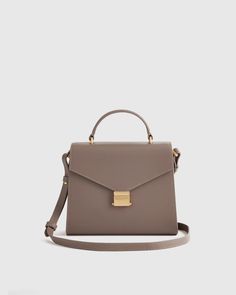 Italian Leather Top Handle Crossbody Crossbody Satchel, Bag Women Fashion, Quince, Leather Top, Leather Working, Italian Leather, Cross Body Handbags, Leather Crossbody, Top Handle