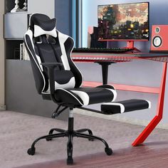 PRICES MAY VARY. Gaming Chair Pc Gaming Chair, Office Gaming Chair, Gamer Office, Gamer Chair, Reclining Office Chair, Ergonomic Computer Chair, Racing Chair, Game Chair, Ergonomic Desk Chair