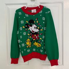 Disney Mickey Mouse Christmas Sweater Nwt New To Poshmark? Sign Up Using My Referral Code Doublel680 To Save $10 On Your First Purchase Playful Mickey Mouse Winter Tops, Playful Mickey Mouse Winter Top, Playful Mickey Mouse Top For Winter, Disney Holiday Tops For Winter, Disney Style Holiday Tops For Winter, Baby Boy Disney, Nightmare Before Christmas Sweater, Mickey Clubhouse, Minnie Mouse Sweater