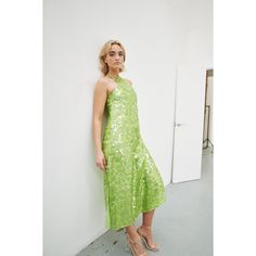 Classic lines create the occasion dress of the summer, Freya. Iridescent sequins layered on top of acid apple green chiffon and midi length with side split, make this modern classic a timeless choice for any event. The Freya dress has a racer neckline, key-hole back and column silhouette to flatter all shapes. 100% polyester shell 100% polyester lining Dry clean only August Birthstone Jewelry, July Birthstone Jewelry, Jewelry Ring Box, Gifts For New Mums, Pearl Jewellery Earrings, Apple Green, August Birth Stone, Evil Eye Jewelry, Key Hole