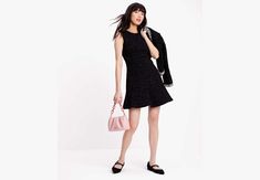 Achieve a polished look in an instant with our new mini dress: it's made from black tweed and features an elegant flounce hem. | Kate Spade Flounce Tweed Dress, Black - 2 Chic Evening Tweed Mini Dress, Chic Evening Mini Tweed Dress, Elegant Tweed Mini Dress For Night Out, Elegant Mini Tweed Dress For Night Out, Elegant Mini-length Tweed Dress For Night Out, Chic Tweed Mini Dress For Night Out, Chic Mini Tweed Dress For Night Out, Chic Mini Length Tweed Dress For Night Out, Black Mini Tweed Dress For Evening