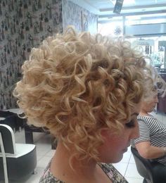 Image result for stacked spiral perm on short hair Spiral Perm Short Hair, Hairstyle 2024, Short Hair Images, Curly Hair Photos, Short Shag, Curly Hair Types