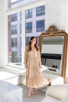 Sail To Sable x Style Charade Anne Sequin Maxi in Gold – THE LUCKY KNOT