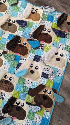 there is a quilt made to look like sheeps