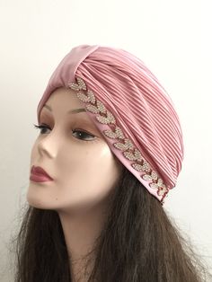 Shipping takes a week to US and 3 days to EU AFTER PROCESSING TIME.Some items are ready to ship.ı will send them the day after Wedding Turban Fabric: 100% Polyester soft jersey fabric . Front edge of this hijab turban is finished invisible fine elastic sponge to prevent the turban losing its shape around the face. This hat is very comfortable and easy to wear. The turban is very stretch and comes in one size. Fits an adult hat. Hand washable; please air dry. Very easy to wear and very practical Elegant Adjustable Turban With Matching Headband, Pink Headwrap For Party, Elegant Adjustable Headwrap For Wedding, Elegant Pink Turban For Party, Elegant Wedding Headwrap With Adjustable Fit, Elegant Adjustable Wedding Headwrap, Elegant Wedding Headwrap Adjustable, Elegant Adjustable Headband Turban, Elegant Gold Headwrap Headband