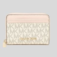 Mini Wallets For Women Michael Kors, Michael Kors Pink Wallet, Bag Expensive, Light Pink Wallet, Micheal Kors Wallet, Mk Wallet, Wishlist 2024