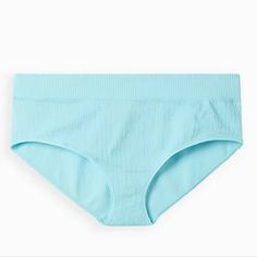 2x Torrid Blue Seamless Mid-Rise Hipster Panty, Light Blue Ribbed Texture Blue Stretch Bottoms With Seamless Fabric, Blue Stretch Bottoms In Seamless Fabric, Stretch Blue Bottoms In Seamless Fabric, Blue Stretch Bottoms Of Seamless Fabric, Blue Stretch Seamless Bottoms, Blue Seamless Stretch Bottoms, Punk 90s, Lace Trim Shorts, Boy Shorts Panties