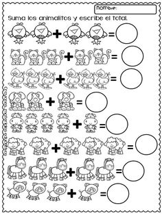 a printable worksheet for kids to practice addition skills