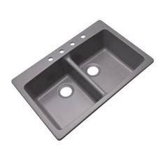 an image of a double sink with two holes