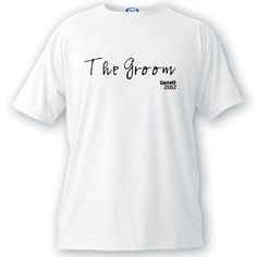 Custom Groomsmen T-Shirt - Script Series Cheap Groomsmen Gifts, Personalized Tee Shirts, Wedding Glamour, Christmas Theme, Father Of The Bride, Block Lettering, Ring Bearer, Gifts For Wedding Party, The Men