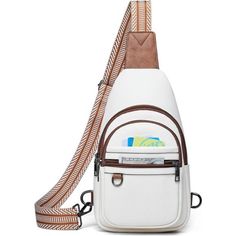 The Sling Bag For Women Is Made Of Soft Vegan Pu Leather, Which Is Comfortable And Waterproof, Durable And Easy To Clean. Equipped With Durable Metal Fasteners And Smooth Zippers For Long-Lasting. Women Crossbody Bag Is Very Lightweight Only Weights 0.88lb, Easy To Carry, The Size Is 7” X 4” X 11.55” (L X W X H), Roomy Enough To Hold Your Essentials On The Go. The Large Sling Bag For Women Comes With 2 Main Zip Pockets(Big Main Zip Pocket Have Keychain For Hang Keys),2 Front Zip Pockets. It Can White Large Capacity Chest Bag For Daily Use, White Rectangular Chest Bag For Daily Use, White Satchel Chest Bag For Daily Use, White Rectangular Chest Bag With Cell Phone Pocket, White Shoulder Bag With Mobile Phone Pocket For Errands, White Satchel Chest Bag With Adjustable Strap, White Chest Bag Satchel With Adjustable Strap, White Chest Bag With Adjustable Strap Satchel, White Rectangular Chest Bag For Travel