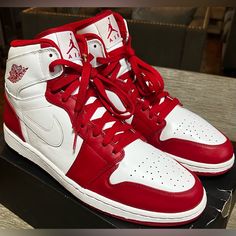 Air Jordan 1 High 'Color Pack - Varsity Red' | Size 13 | Sku: 332550 100 | Colorway: White/White-Varsity Red | Release: Aug 2011 | No Box | Shipped Bagged And Boxed Immediately With Care | Ultra Rare Shoe | Out Of Stock At Stockx, Flightclub, Goat Etc | I’ve Only Seen 2 On Most Apps But None In This Size Or Condition | Own Them For The Low! | Seen Them Go For $400 & Up | My Price $200 | Send Offers! Rare Shoes, Jordan Red, Air Jordan 1 High, Jordan 1 High, Jordans For Men, 2 On, White White, Air Jordan 1, Jordan Shoes