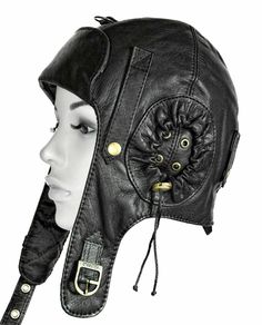 Real leather convertible pilot cap leather cap aviator hat Made of 100% real leather  Inside polyester lining Ear flaps  Adjustable size  One size We have two size option one is 24inches head size and one is 21inches head size. Please message us your head size after purchase for a precise fit made with attention to details Biker Helmet, Aviator Cap, Hat Model, Biker Helmets, Helmet Motorcycle, Cool Silhouettes, Aviator Hat, Leather Mask, Leather Gear