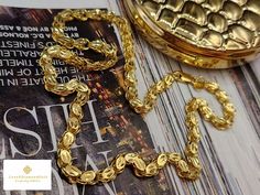 Add a hint of luxury to your ensemble. This Damascus Chain is crafted in 18 Karat Real Gold. Perfect for layering. *Gold Color: Yellow *Gold Weight:  Approximately 9.91g *Width: Approximately 4.7mm *Length: Approximately 16 Inches 💢Metal is made of real 18K gold. Not gold filled; Not gold plated. Hallmarked. 📬S H I P P I N G Free shipping in the US and International  DISCLAIMER STATEMENT:  Please check all the descriptions carefully and ask as many as you like prior to ordering. Colour may var Necklace Real Gold, 18k Gold Chain, Jewelry Chain, Chains Jewelry, Real Gold, Gold Chain, Chains Necklace, Gold Chains, Solid Gold