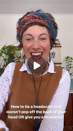 10K likes, 178 comments - stasiasavasuk on March 17, 2023: "Wanna know how to tie a headscarf so it doesn’t pop off the back of your head like a champagne cork, OR give you a mega-headache because you’ve tied it too tight?!   Check out my reel because I’m showing you my tips!   AND, I’m gonna lay ‘em out for you here to make sure you don’t miss a thing!   1. Grab a scarf that isn’t too slippery. Anything silky or slinky isn’t gonna stay. I suggest cotton or merino wool. (The one I’m wearing is f Scarves As Headbands, How Long Do You Make A Scarf, Tying Head Scarves Tutorials, How To Put On Head Scarf, Scarf Headwrap Tutorial, Diy Boho Headband Head Wraps, Boho Hairstyles With Headband, How To Style Scarf On Head, Tie A Head Wrap