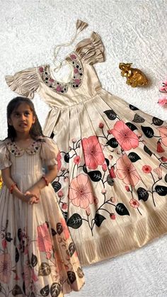 Girl Ethnic Wear Children, Kids Lehangas Designs Latest, Long Frock Designs For Kids, Long Frocks For Kids, Frock Designs For Girl, Frocks For Kids, Africa Trip, Kids Party Wear Dresses