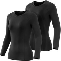 PRICES MAY VARY. ATHLIO Women's Compression Tops geared for all weather and seasons (Releases heat and wicks moisture with a cool dry effect) Mix of Polyester & Spandex. Excellent elasticity with enhanced range of motion. Non abrasion fabric material with excellent elasticity and durability MULTI-FUNCTIONAL : Provides UPF 50+ protection, Moisture Wicking Properties, Quick time Dri, 2-Way Air Circulation Athlio comfy shirt is also great to wear under scrubs. Washing Tip : Wash separately before w Compression Top, Long Sleeve Workout Top, Exercise Gym, Long Sleeve Workout, Comfy Shirts, Compression Shirt, Top Gear, Women's Sports, Gym Yoga