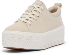 PRICES MAY VARY. Canvas upper Lightweight lace-up platform sneaker Lace-to-toe upper for an adjustable width Soft, breathable canvas lining 10% recycled PU foam Softerra footbed Platform Sneaker, Lacing Sneakers, Kids Luggage, Luxury Store, Platform Sneakers, Outdoor Woman, Fashion Sneakers, Pharmacy Gifts, Keds