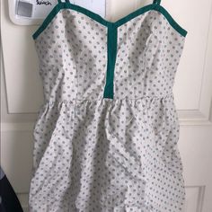 Never Worn. Reposhing. Super Cute And Great Condition! Size Sm But Can Fit Xs Easily! All Reasonable Offers Welcome! Brand Name For Exposure Cute Summer Mini Dress With Adjustable Straps, Cotton V-neck Lined Sundress, Cute Sleeveless Sundress With Adjustable Straps, Cotton Cami Mini Dress, Spring Cotton Mini Dress With Spaghetti Straps, Green Cotton Mini Sundress, Summer Cotton Dress With Spaghetti Straps, Cotton Mini Dress With Spaghetti Straps For Brunch, Cute Fitted Dress With Adjustable Straps