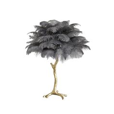 Ostrich Feather Table Lamp - SamuLighting Ostrich Lamp, Decadent Bedroom, Oud Hollywood, Feather Chandelier, العصور الوسطى, Feather Lamp, Hollywood Regency Decor, Standing Lamps, Midas Touch