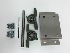 an assembly kit for the front end of a car with two wheels and four screws