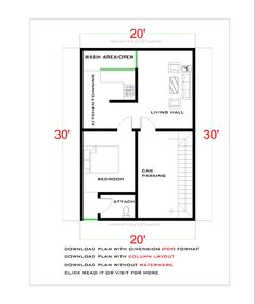 the floor plan for a two bedroom house