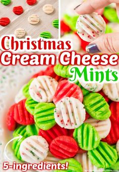 christmas cream cheese mints recipe