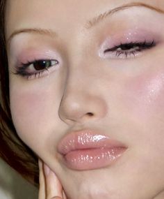 Blush Makeup Aesthetic, Fairy Eyes, Nails Jewelry, Painted Face, Dope Makeup