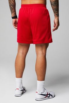 The Essential Rec Mesh Short FL2 red male Activewear >> Mens >> Bottom >> Shorts >> Un-lined Shorts regular Breathable/Cell Phone Pocket/Hidden Pockets/Lightweight Feel/Pockets/Recycled Materials Red Shorts With Side Pockets, Red Bottoms With Side Pockets And Relaxed Fit, Red Sports Bottoms With Elastic Waistband, Casual Moisture-wicking Red Bottoms, Casual Red Moisture-wicking Bottoms, Casual Red Athletic Shorts With Pockets, Relaxed Fit Red Shorts With Pockets, Casual Bottoms With Pockets In University Red, Casual University Red Bottoms With Pockets