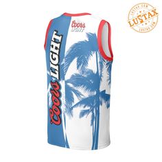 Premium choice for fit and feel. This custom all-over-print jersey tank top is a must-have item for sports fans.   	Material: Bird eye mesh fabric with 3-5% Spandex.  	Lightweight, moisture-wicking, breathable fabric keeps you cool and comfortable during the hot season and days of vigorous activities.  	Sleeveless design with a regular fit and round neckline help to best display your physique in the most flattering fashion. This sleeveless Jersey tank top can suit both men and women.  	Pull-on c Sleeveless Basketball Sublimation T-shirt With Graphic Print, White Sleeveless Sublimation Design For Team Events, Sports Sublimation Sleeveless Design With Team Name, Sports Fan Tops With Sublimation Print, Sleeveless Sublimation Sports Top For Sports Season, Sporty Sleeveless Jersey Top, Summer Sports Tops With Prints, Summer Sports Printed Tops, Printed Sports Tops For Summer