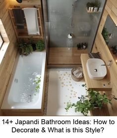 Scandinavian design has a timeless appeal that's both stylish and functional, making it a popular choice for modern bathrooms. Rooted in the principle #scandinavian #bathroom #ideas Japanese Style Bathtub, Japanese Bathroom Layout, Sauna Bathroom Ideas, Japandi Bathroom Ideas, Japanese Bathroom Ideas, Japan Bathroom, Bathroom Japanese