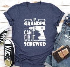 Funny Grandpa Tshirt, Gift For Grandpa, Funny Fathers Day Gift, Fathers Day T Shirt, Grandfather Shirt, Papa T-Shirt, Best Grandpa Shirt >> How to Order Your T-Shirt 1-) Please check all the photos from the listing. 2-) Please choose your shirt size and color. (Shirt sizes are shown on the listing photos) 3-) You will see a personalization box below the color option. Please specify your "TEXT", "Font Style", "Font Color". 4-) Click add to cart. If you would like to order more than one shirt, you Best Grandpa Shirt, Fathers Day T Shirt, Grandfather Shirts, Best Grandpa, Grandpa Funny, Funny Fathers Day Gifts, Gift For Grandpa, Grandpa Shirt, Father's Day T Shirts