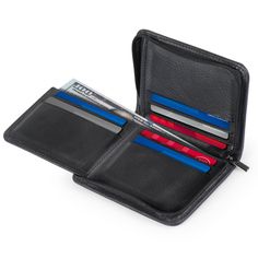 Never sacrifice style or convenience with this casual designer wallet perfect for daily travel and protecting valuable financial information. Looking for a luxury leather wallet but don’t want to sacrifice versatility? Then look no further than the Otto Angelino Zippered Men’s Bifold, a luxury design that features all the card storage and accessibility you need. Designed with RFID-blocking technology, these wallets protect your bank, debit, credit and “chipped” cards from RFID scanners so you do Fun Wallets, Designer Wallet, Travel Comfort, Best Wallet, Coin Holder, Designer Wallets, Card Storage, Scanners, Bifold Wallet