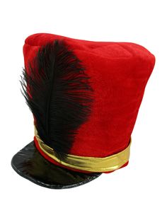 Adult Nutcracker Toy Soldier Guard English Hat Costume Marching Band Majorette The Nicky Bigs Novelties Velveteen Toy Soldier or Band Majorette Hat. Overall Exterior of the Hat Measures Approximately 8 inches tall. 9.5 inches long, and 8 inches wide. The Interior circumference of the hat is approximately 58 centimeters or 22.8 inches and fits up to 62 cm snug. The construction of the hat allows smaller and larger heads than the opening dimensions. You can wear a beanie cap or head cap if the hat Toy Soldier Hat, English Hat, Toy Soldier Costume, Drum Majorette, English Hats, Nutcracker Costumes, Soldier Costume, Lion Tamer, Drum Major