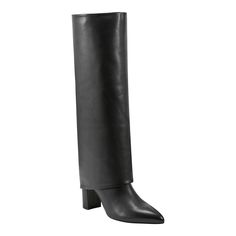 PRICES MAY VARY. Take charge in the Marc Fisher LTD Leina dress boots. This boot features a fold over silhouette, stylish block heel and pointy toe. These boots will elevate any outfit! Marc Fisher LTD is casual luxe footwear in coveted silhouettes and rich materials to wear on repeat. Pointy Toe ; Pull-on Closure Leather Upper 3.03" heel height Knee High Dress Boots, Marc Fisher Boots, Knee High Dress, Open Toe Ankle Boots, Outfit Boots, Velvet Block Heels, Knee High Boots Dress, Red Suede Heels, Dress Boot