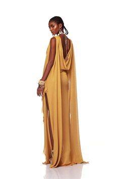 Gold Gown, Evening Dress, Mustard, Special Occasion, Ready To Wear