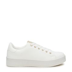 Call It Spring Women's Kalinaa Platform Sneaker Casual Lace-up Wedge Sneakers With Textured Sole, Trendy Low-top Sneakers For Spring, Trendy Platform High-top Sneakers For Spring, Trendy Spring High-top Sneakers With Contrast Sole, Trendy Sneakers With Textured Sole For Spring, Trendy Spring Sneakers With White Sole, Lace-up Canvas Shoes With Cushioned Footbed, Trendy White Platform Sneakers With Round Toe, Lace-up Synthetic Canvas Shoes With Cushioned Footbed