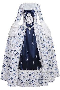 Amazon.com : bridgerton dresses 1700 Clothing, Eboy Fashion, Victorian Dress Costume, Gothic Dresses, Rococo Fashion, Victorian Dresses