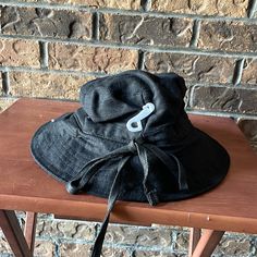 Size Small Medium Black Spring Bucket Hat, Black Hat For Outdoor, One Size, Black Hats For Outdoor, Black Brimmed Bucket Hat One Size, Adjustable Black Brimmed Sun Hat, Black Adjustable Bucket Sun Hat, Black Adjustable Bucket Hat With Short Brim, Adjustable Black Bucket Hat With Short Brim, Black Flat Brim Bucket Hat, One Size Fits Most