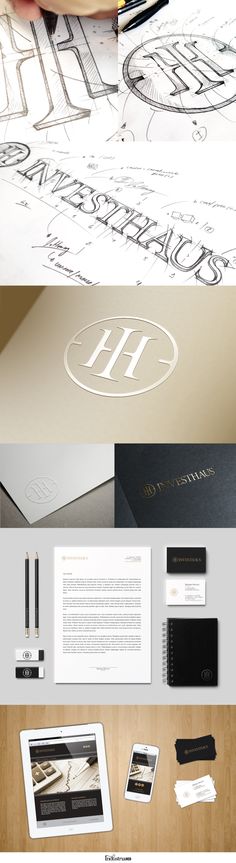 the design process is being used to create this logo